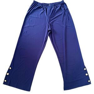 ⭐️ Antthony Navy Blue Pants with Button Accents XL